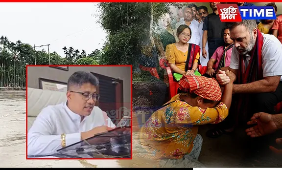 Rahul Gandhi’s Assam Flood Visit Challenged by State Minister Pijush Hazarika